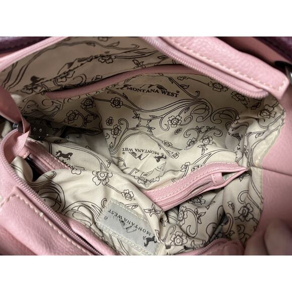 Montana West Designer Leather Studded Purse Native American‎ Chief Very Clean - Picture 6 of 9